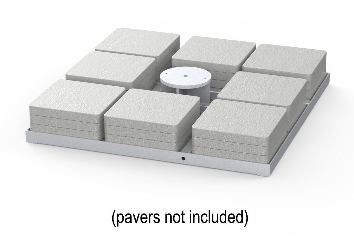 Titab base frame with pavers (not included)