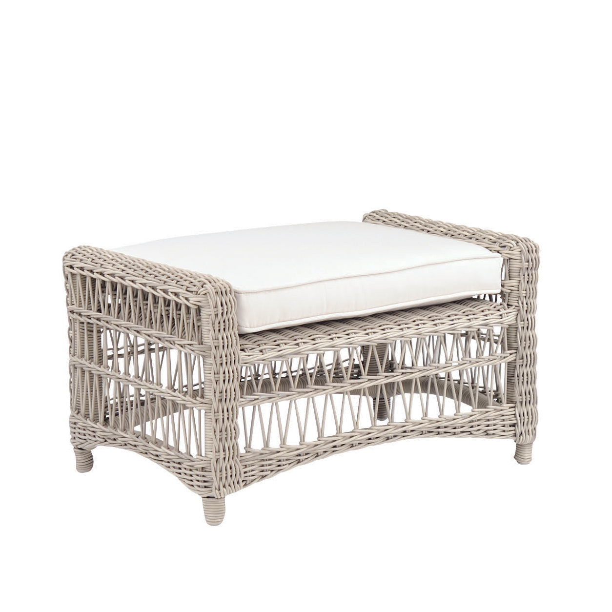 Kingsley Bate Southampton Wicker Deep Seating Ottoman