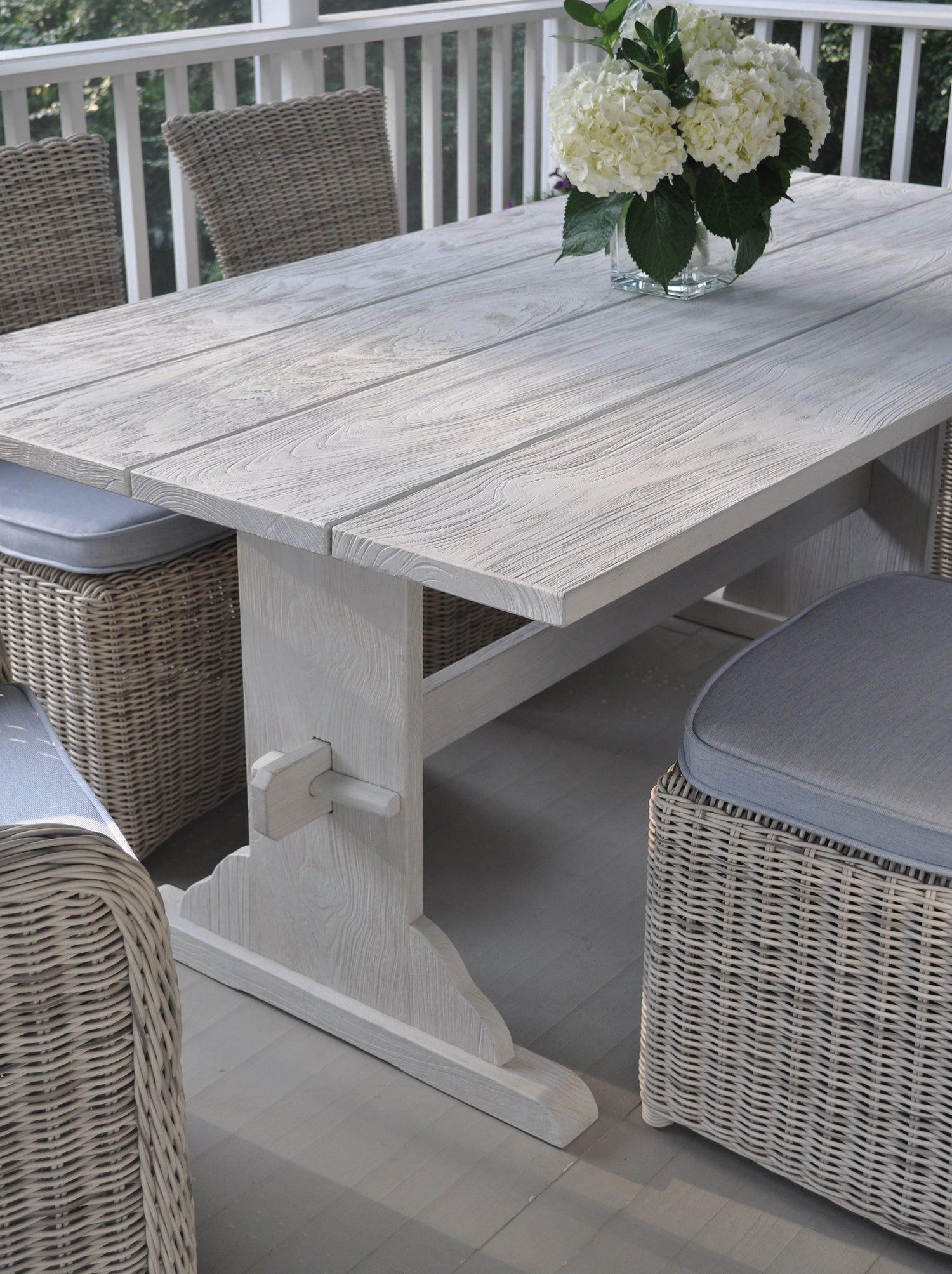 Kingsley Bate Oslo Distressed Teak 92 Rectangular Dining Table