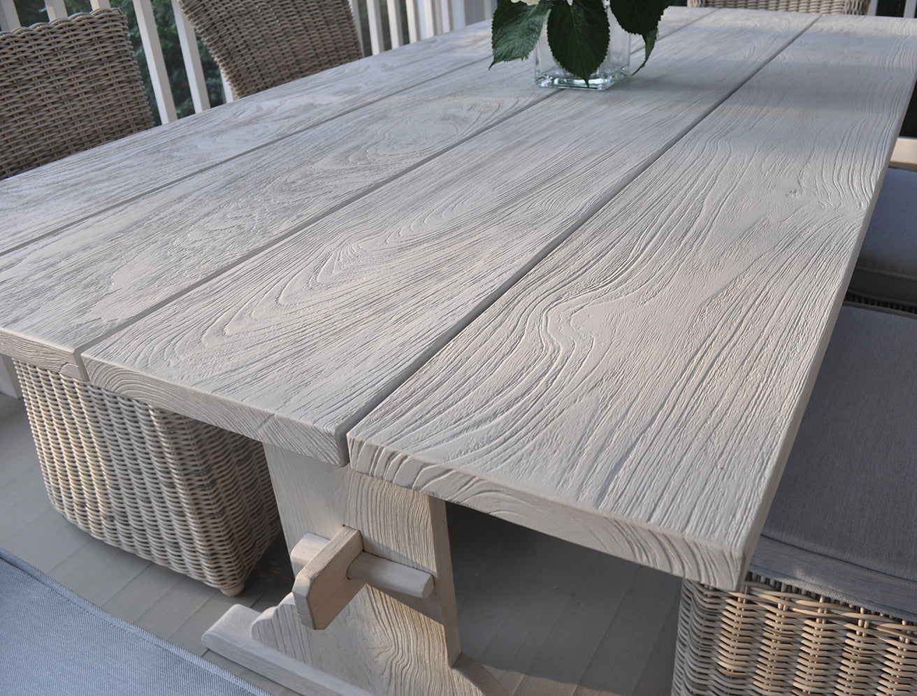 Kingsley Bate Oslo Distressed Teak 92 Rectangular Dining Table