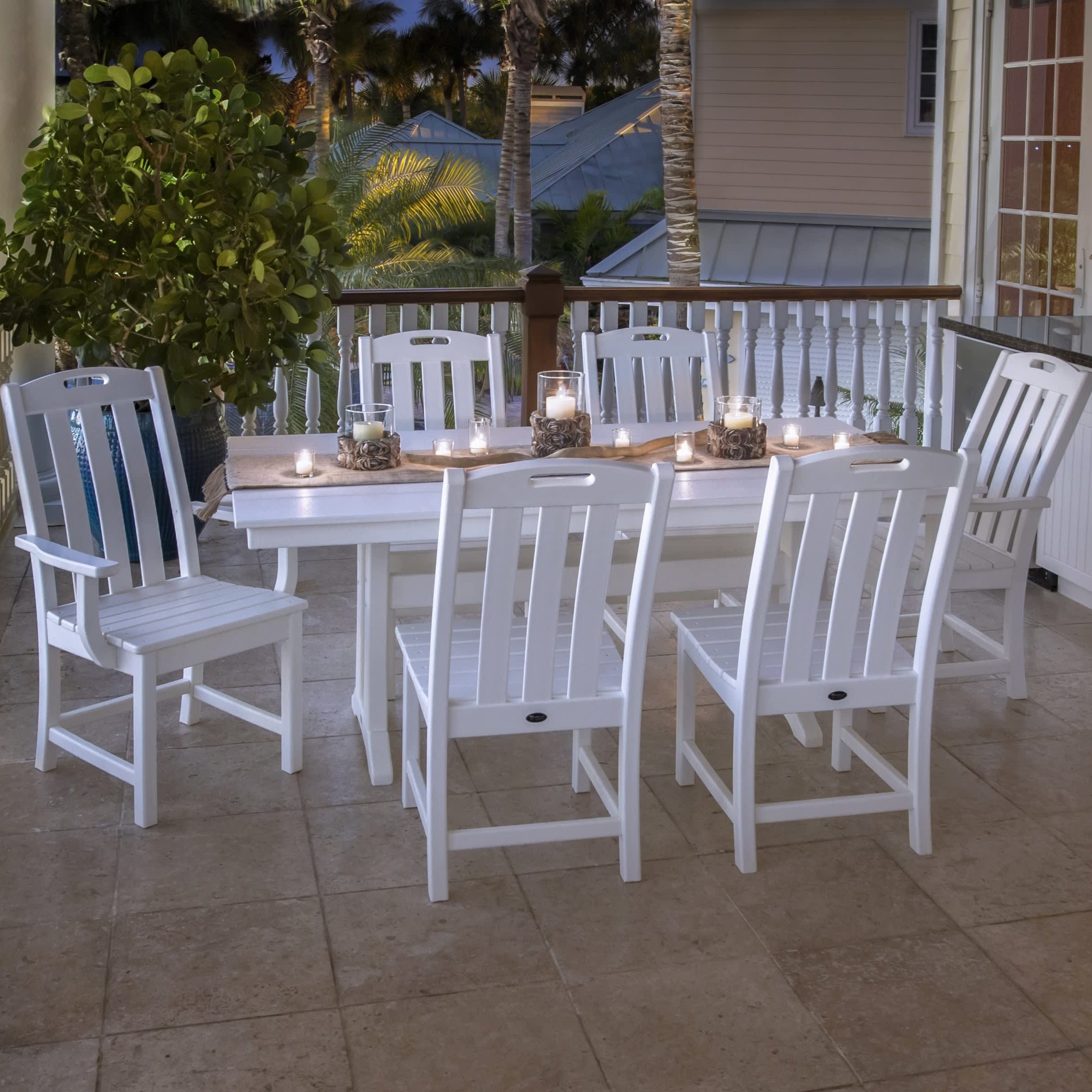 Trex® Outdoor Furniture™ Yacht Club 7-Piece Farmhouse Trestle Dining Ensemble