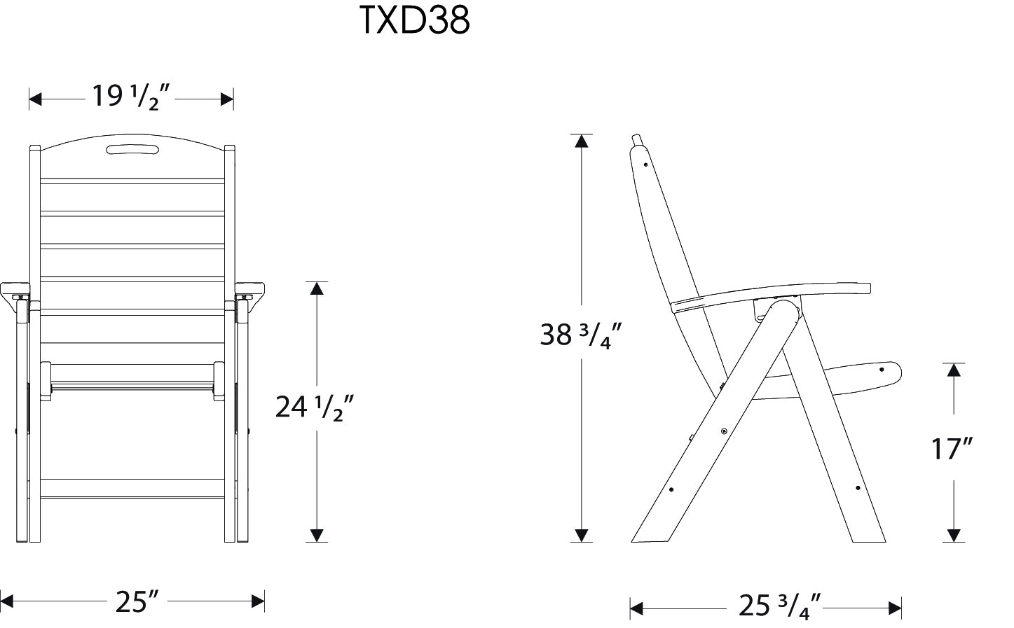 Trex® Outdoor Furniture™ Yacht Club Highback Chair