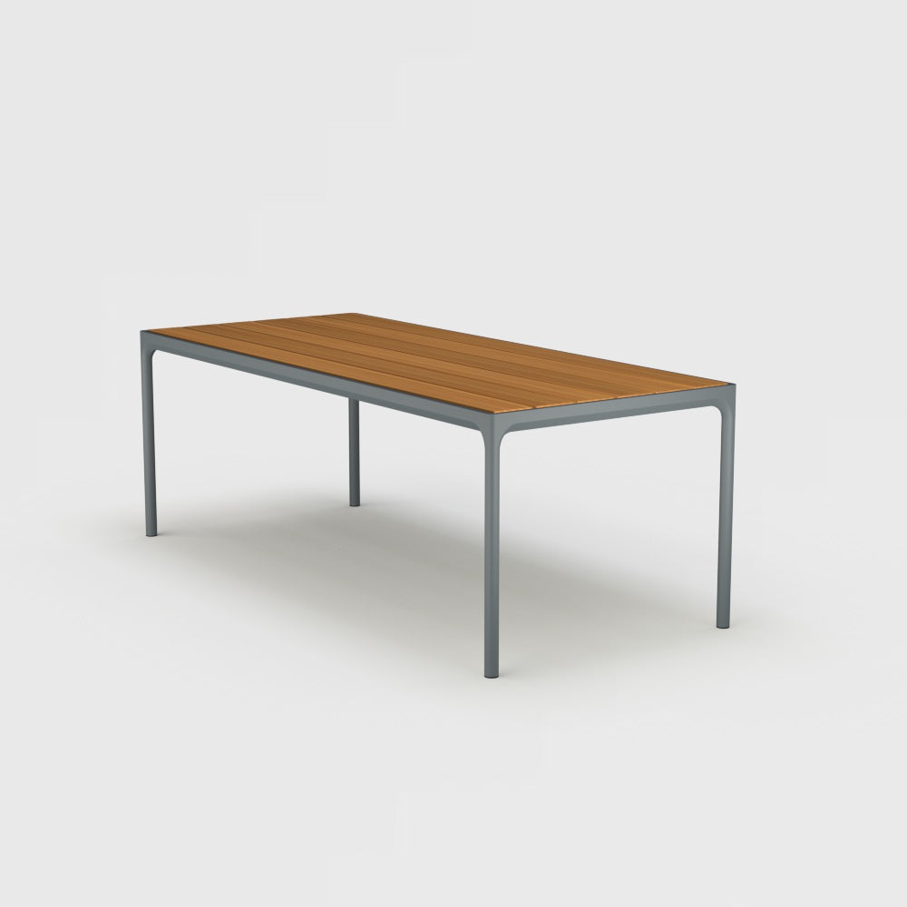 Dark Gray Frame with Bamboo Lamellas Top 