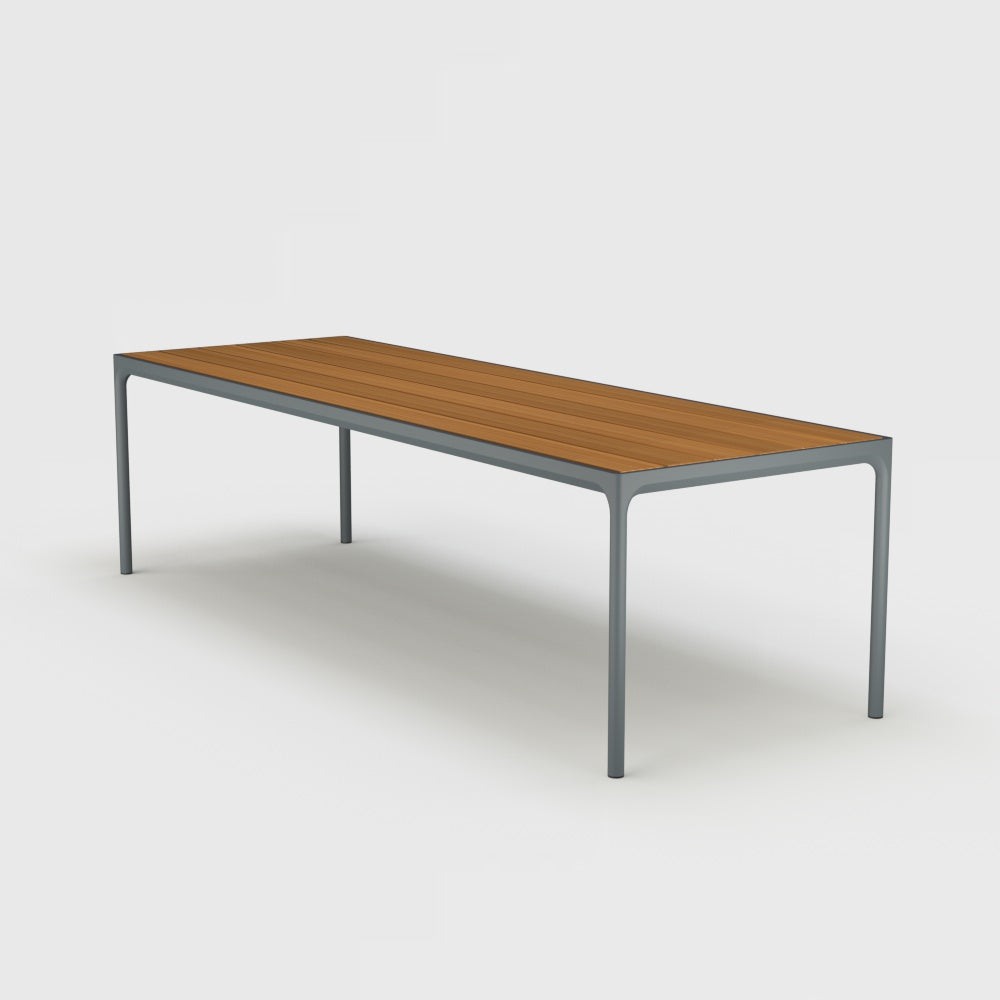 Dark Gray Frame with Bamboo Lamellas Top 