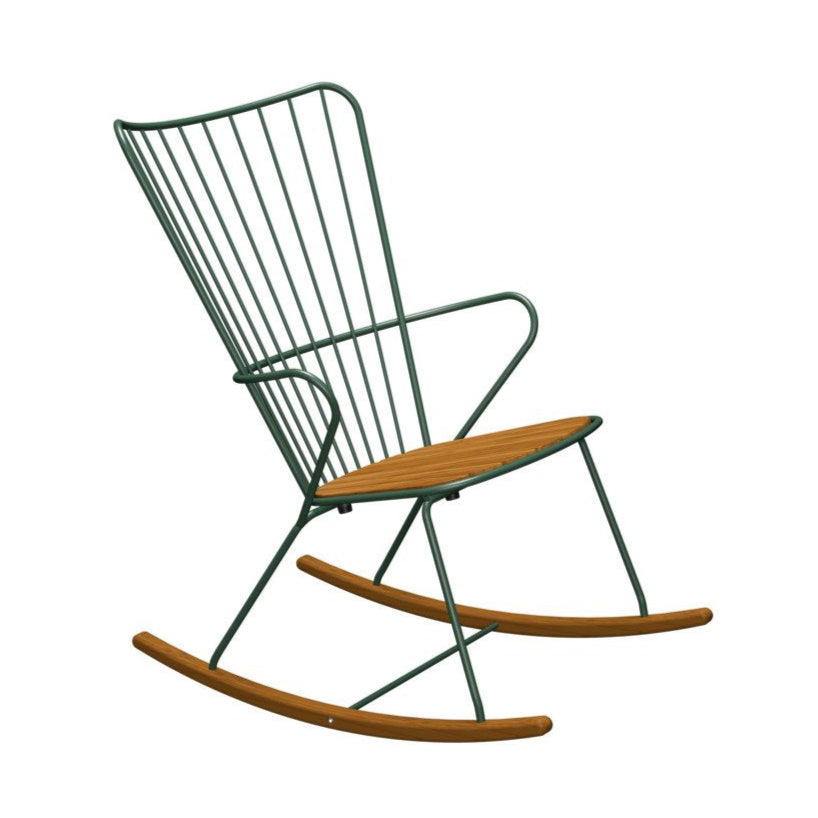Paon Rocking Chair in Pine Green