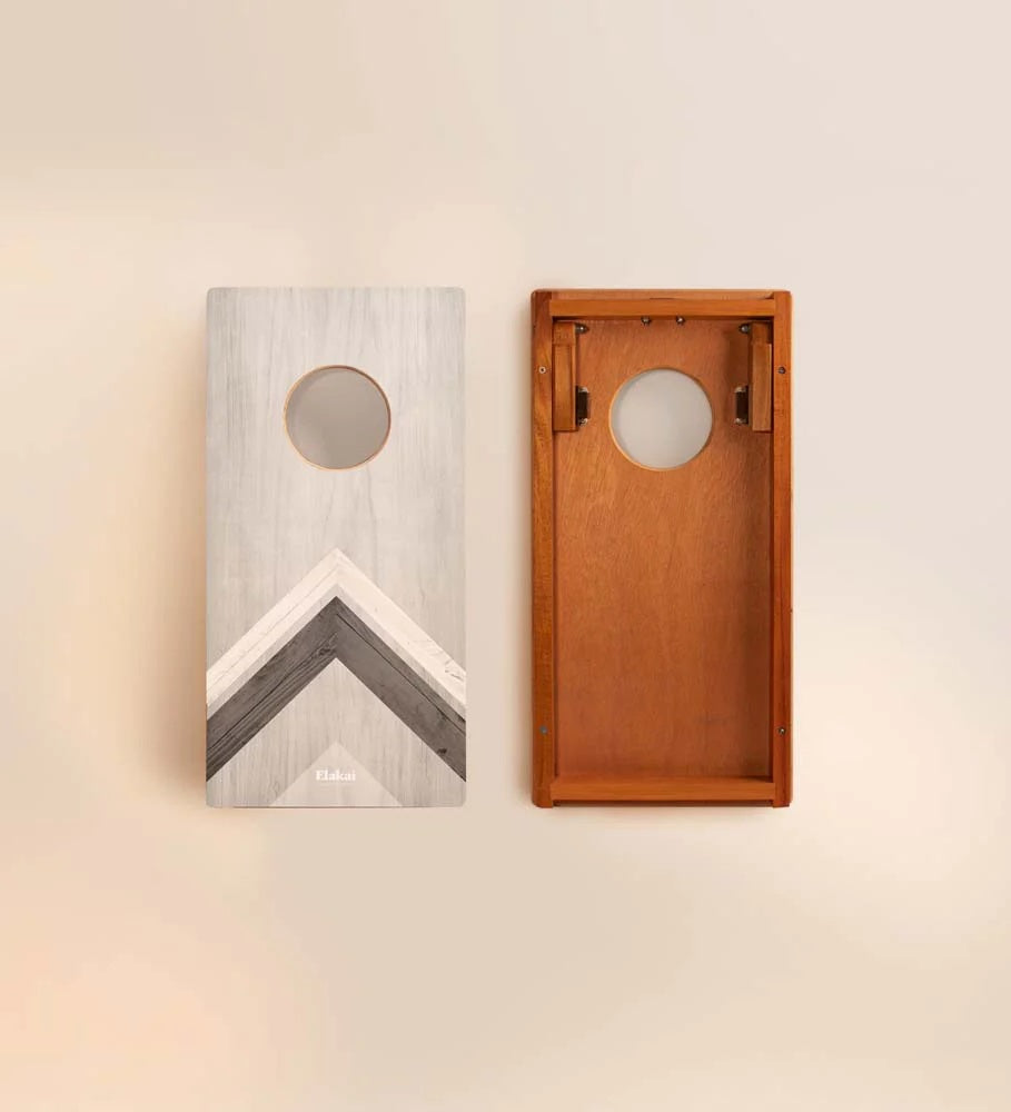 Elakai Chevron 1'x2' Compact Travel Cornhole Boards - Set of 2