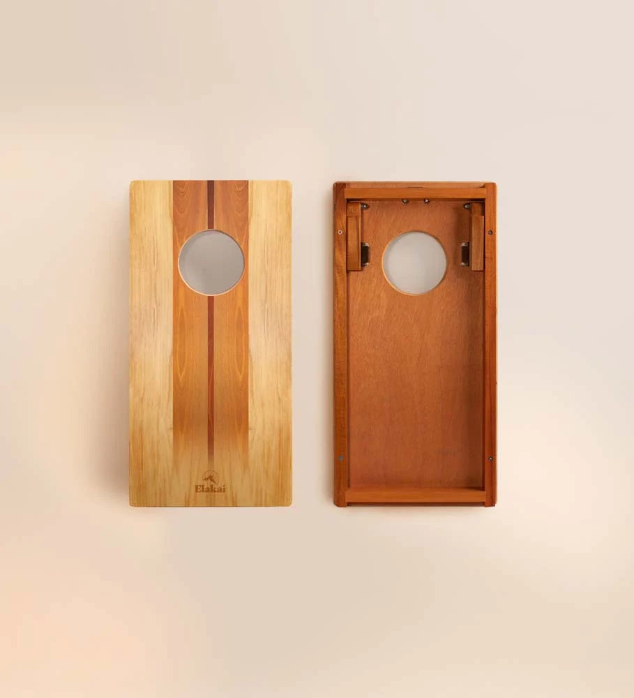 Elakai Woody 1'x2' Compact Travel Cornhole Boards - Set of 2