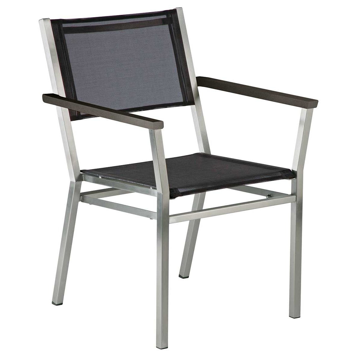 Barlow Tyrie Equinox Stainless Steel Carver Dining Armchair