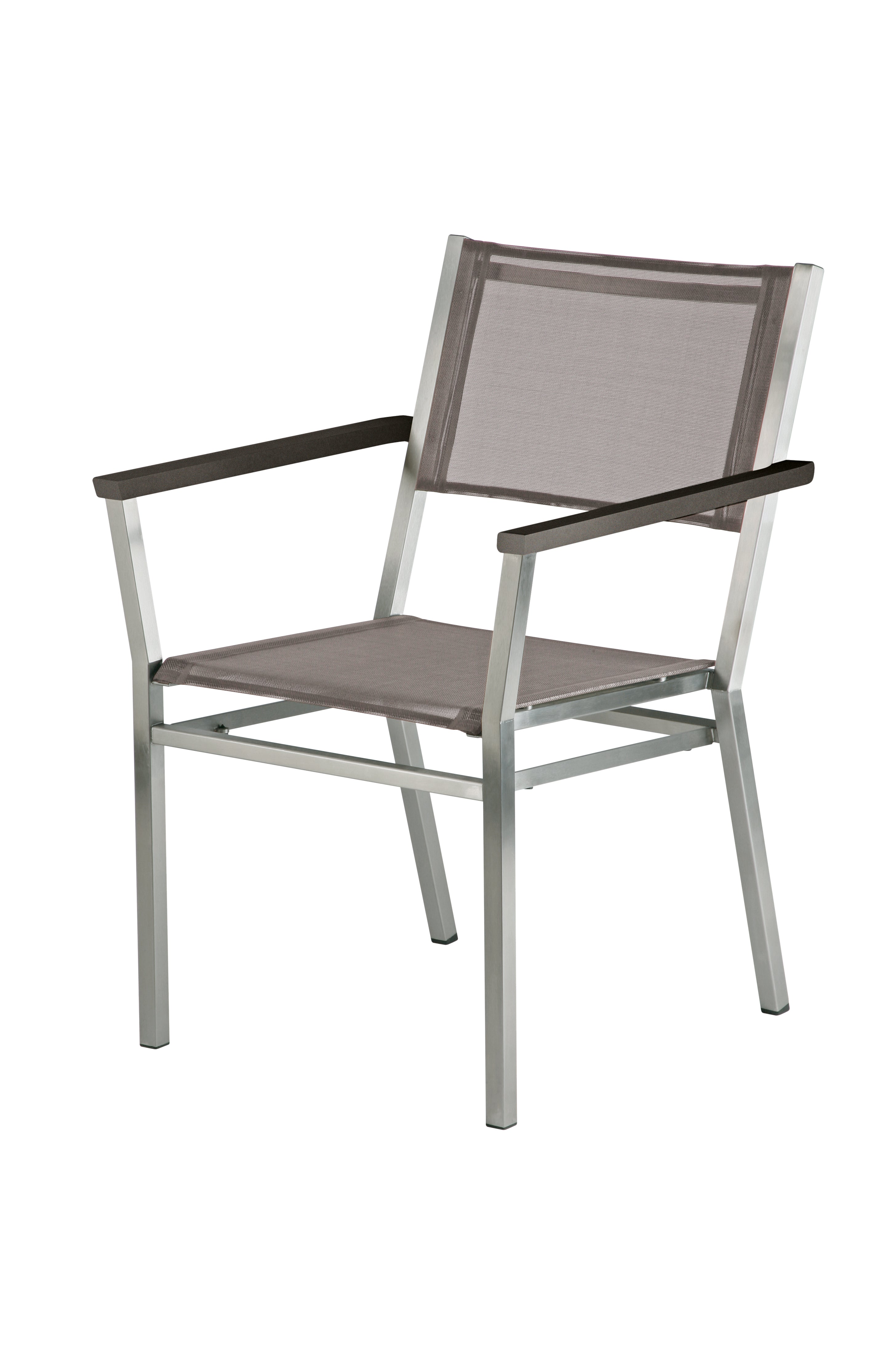 Barlow Tyrie Equinox Stainless Steel Carver Dining Armchair