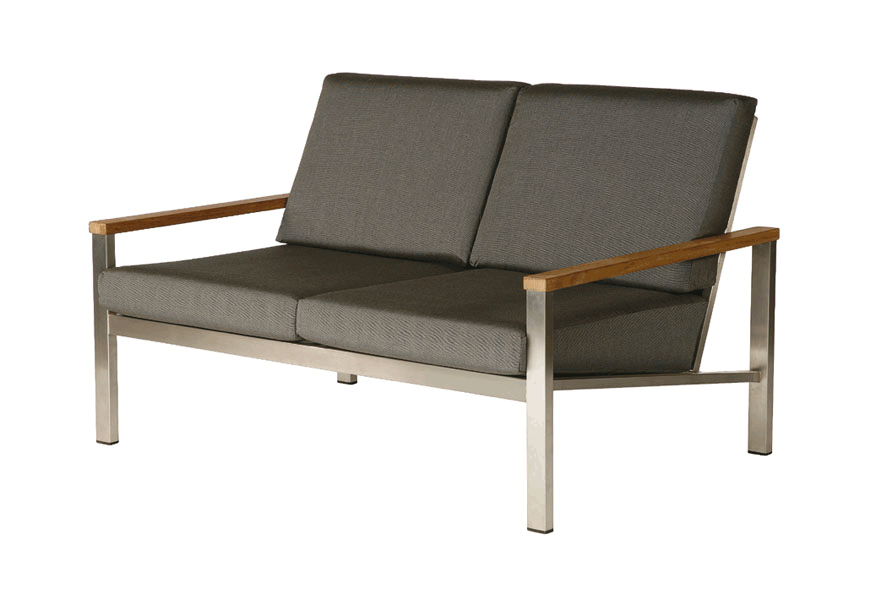 Barlow Tyrie Equinox Stainless Steel Deep Seating Settee