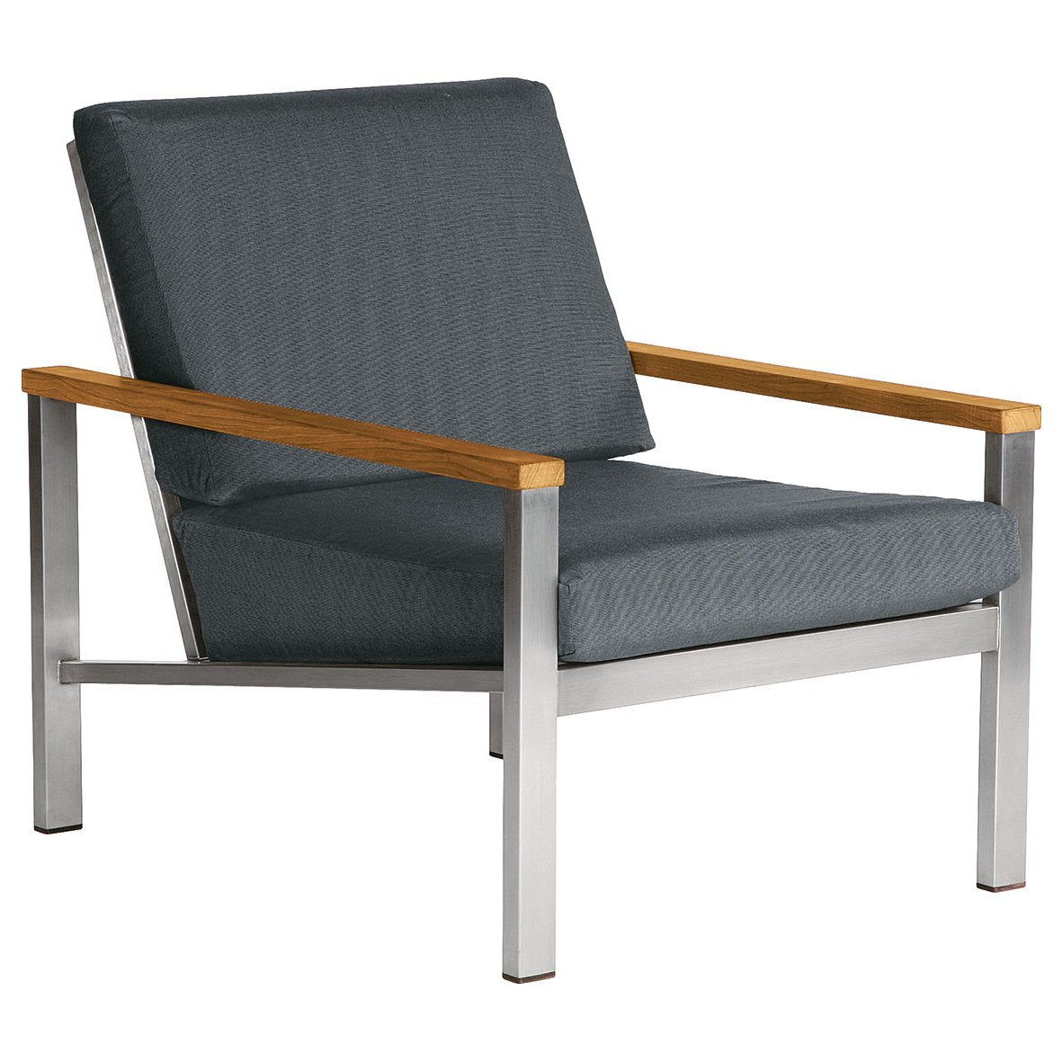 Barlow Tyrie Equinox Stainless Steel and Teak Deep Seating Armchair