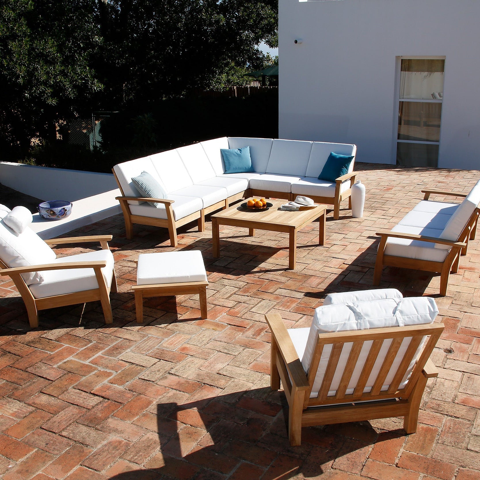 Barlow Tyrie Haven Teak Square 39" Conversation Table