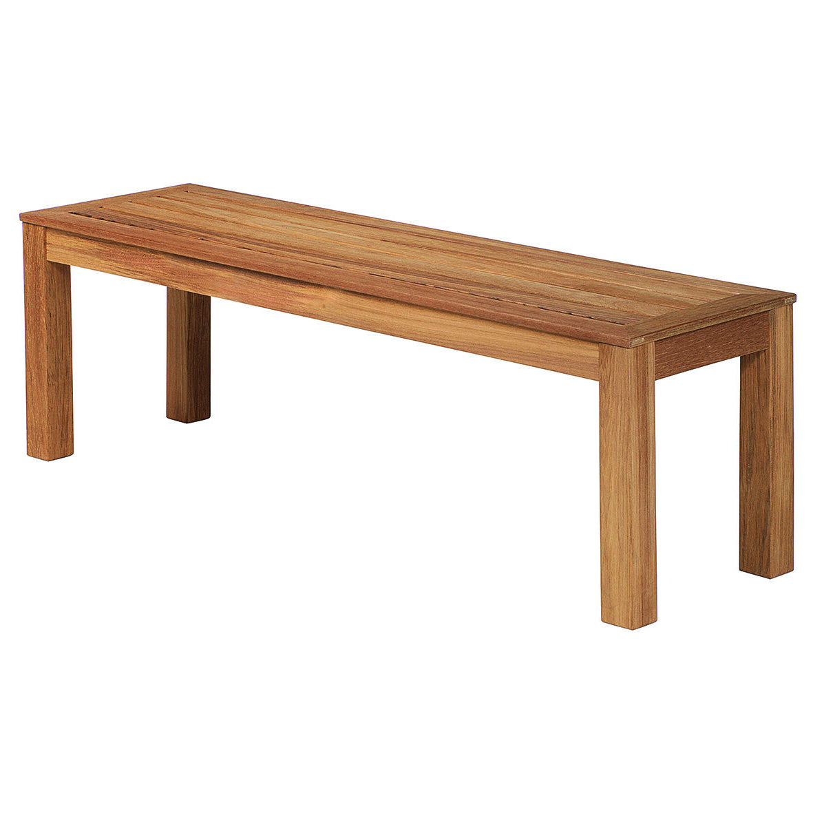 Barlow Tyrie Linear 61" Backless Teak Bench - Thumbnail 2