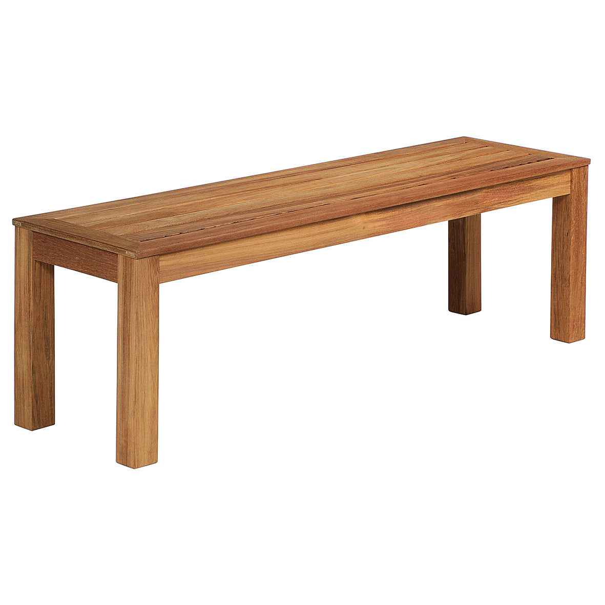 Barlow Tyrie Linear 61" Backless Teak Bench - Thumbnail 3