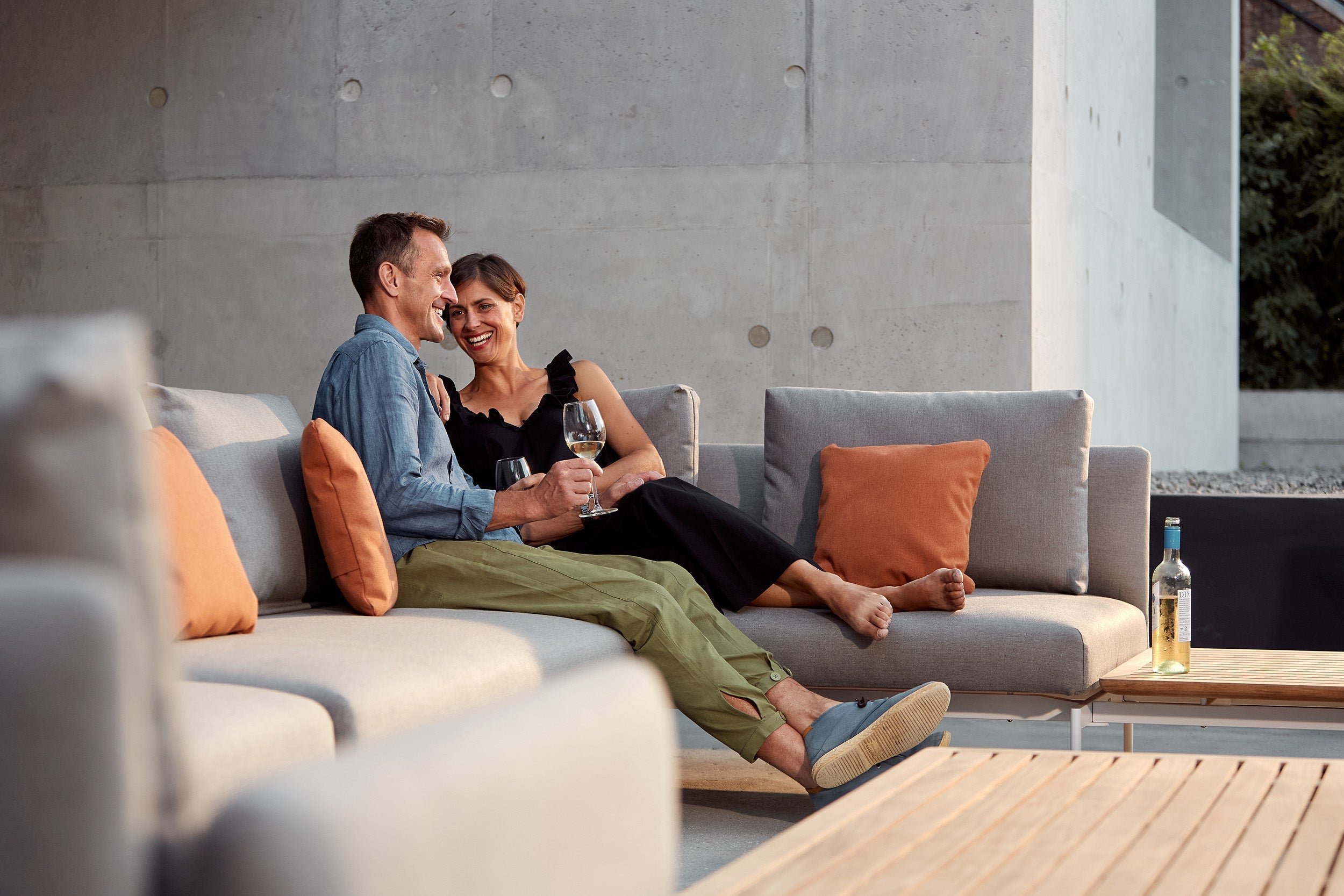 Barlow Tyrie Layout Stainless Steel Deep Seating Double Chair