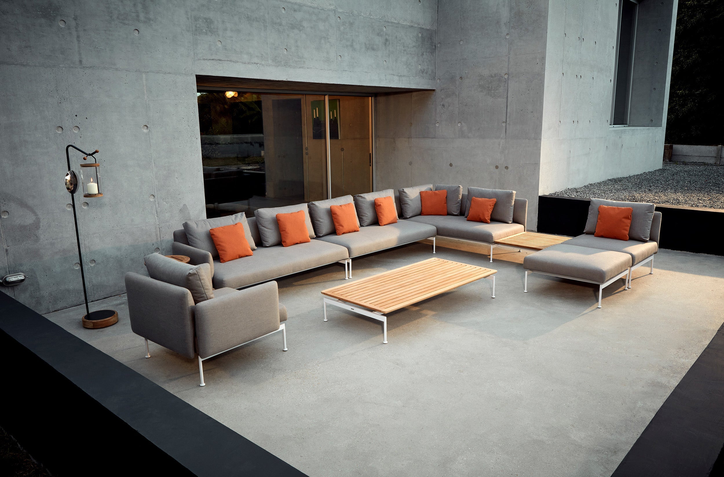 Barlow Tyrie Layout Stainless Steel Deep Seating Double Corner Seat
