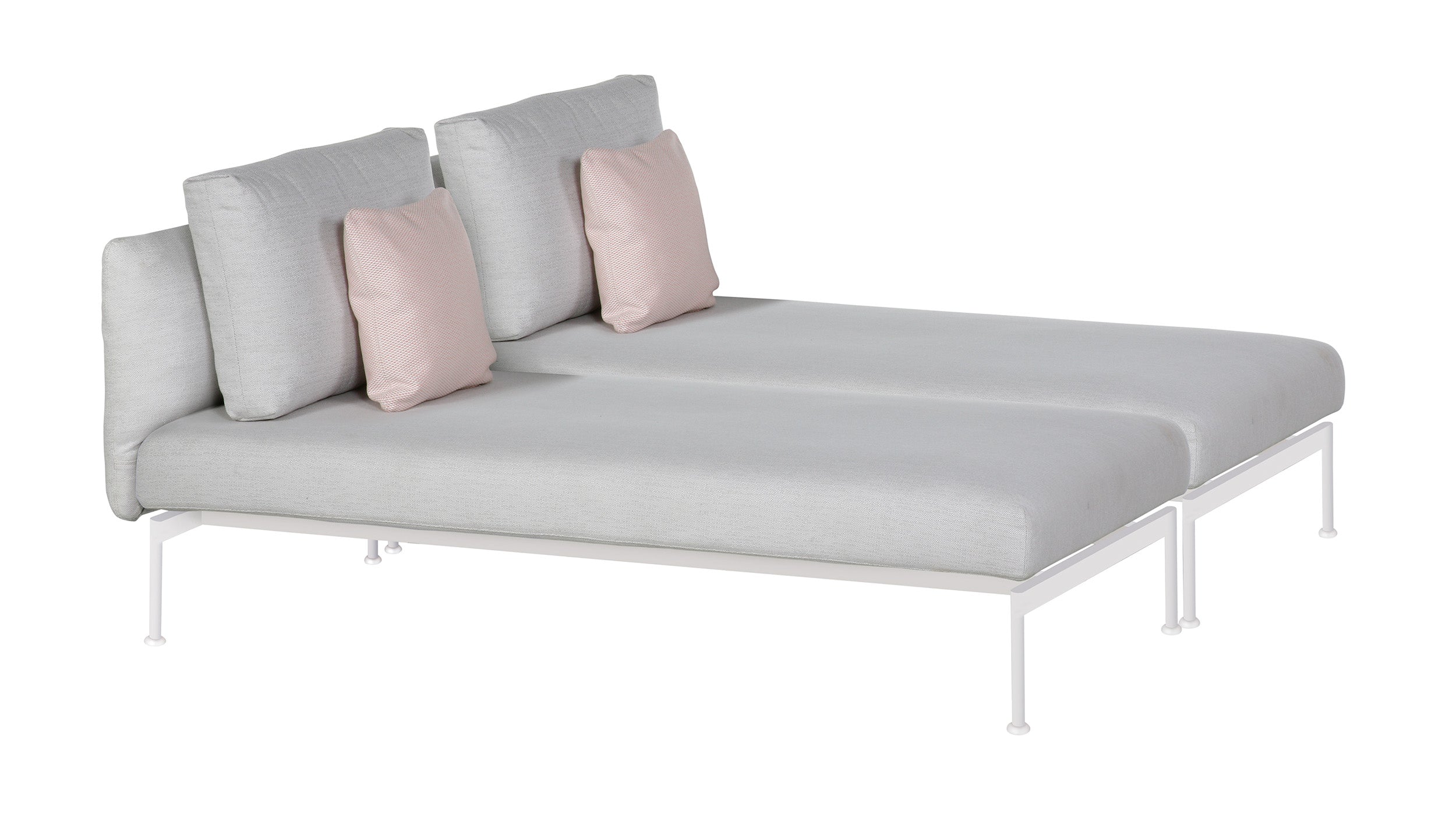 Barlow Tyrie Layout Stainless Steel Deep Seating Double Lounger