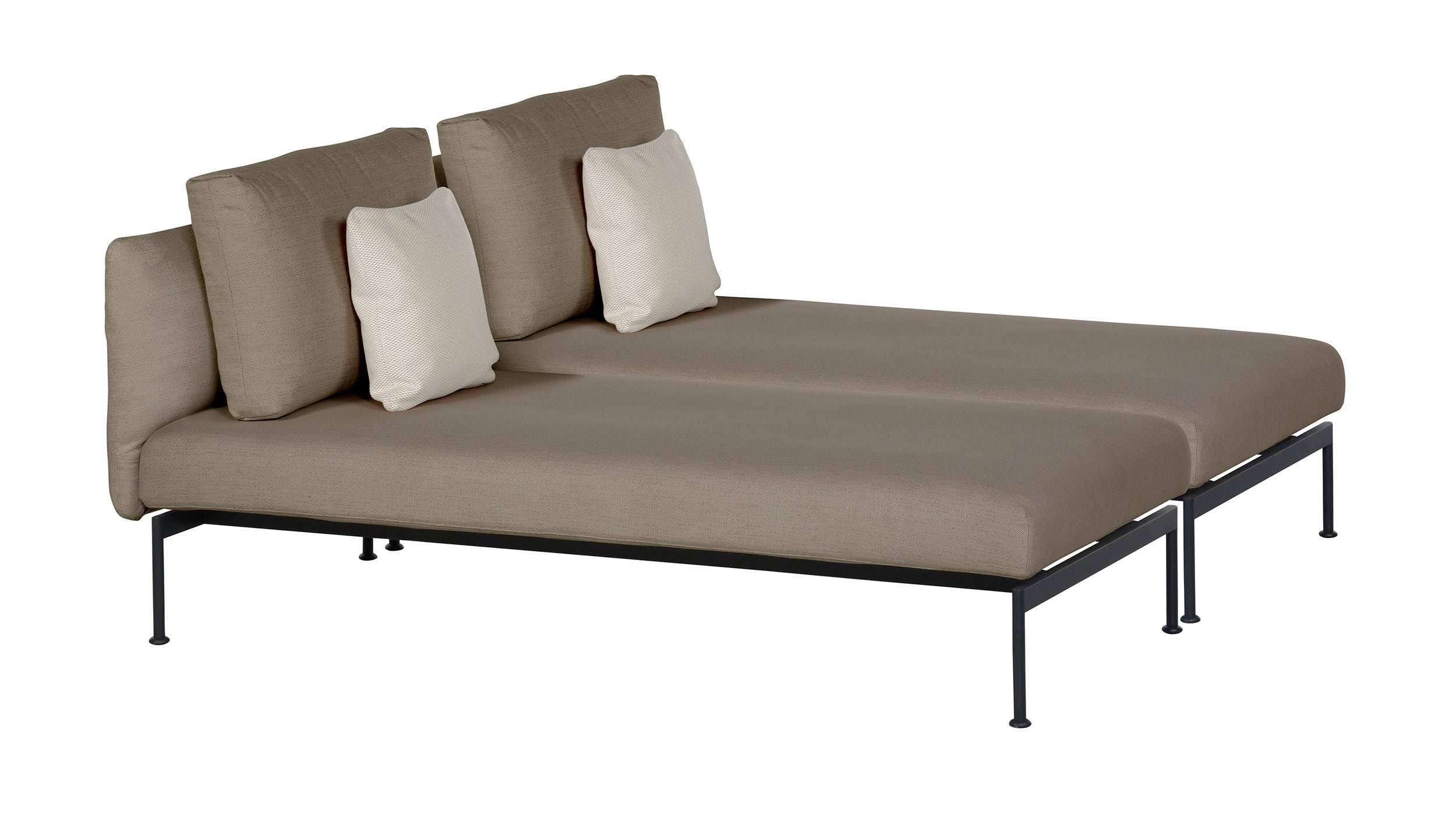 Barlow Tyrie Layout Stainless Steel Deep Seating Double Lounger