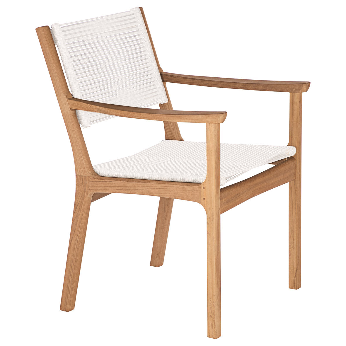 Barlow Tyrie Monterey Teak and Cord Dining Armchair - Thumbnail 2