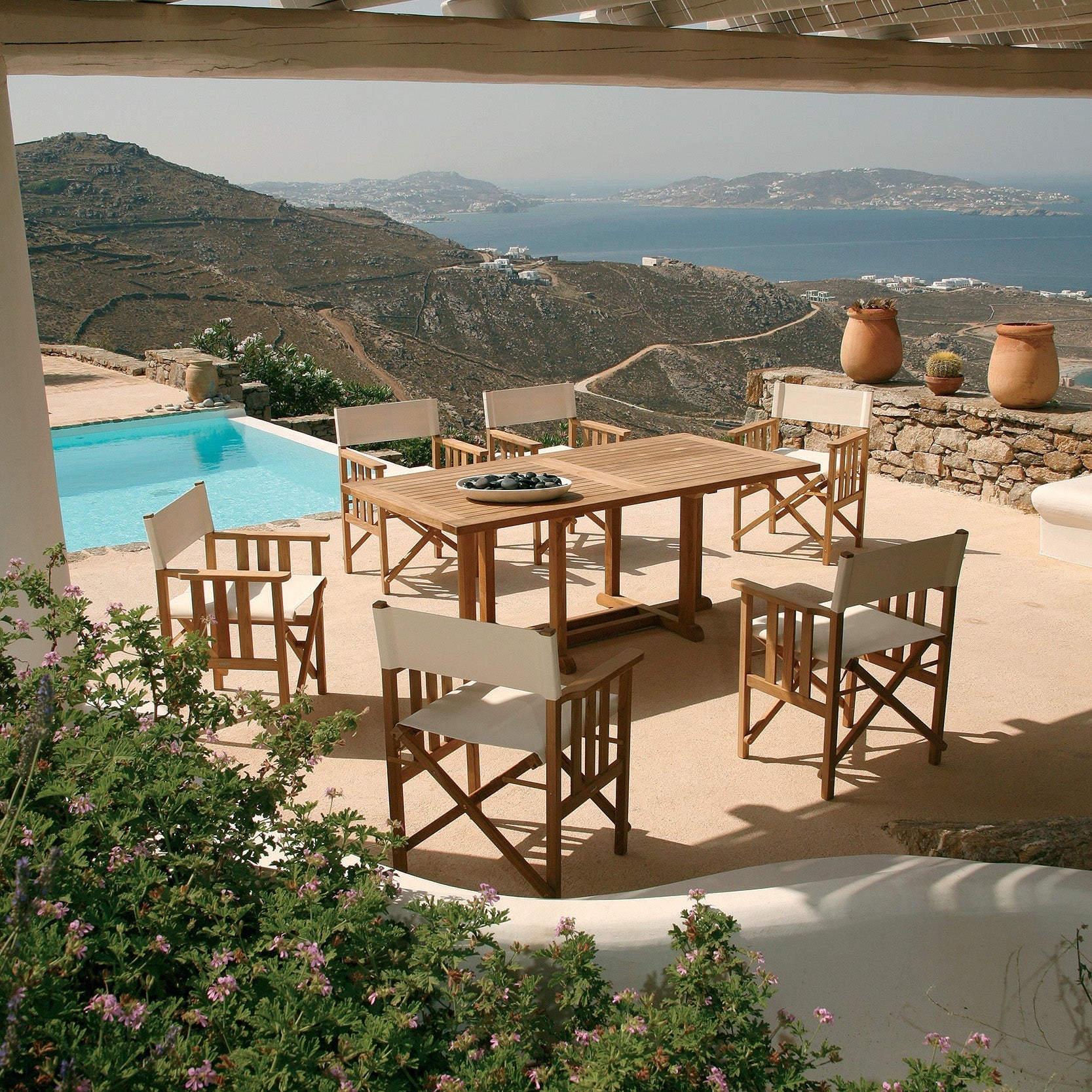 Barlow Tyrie Safari Teak Folding Armchair - Thumbnail 4