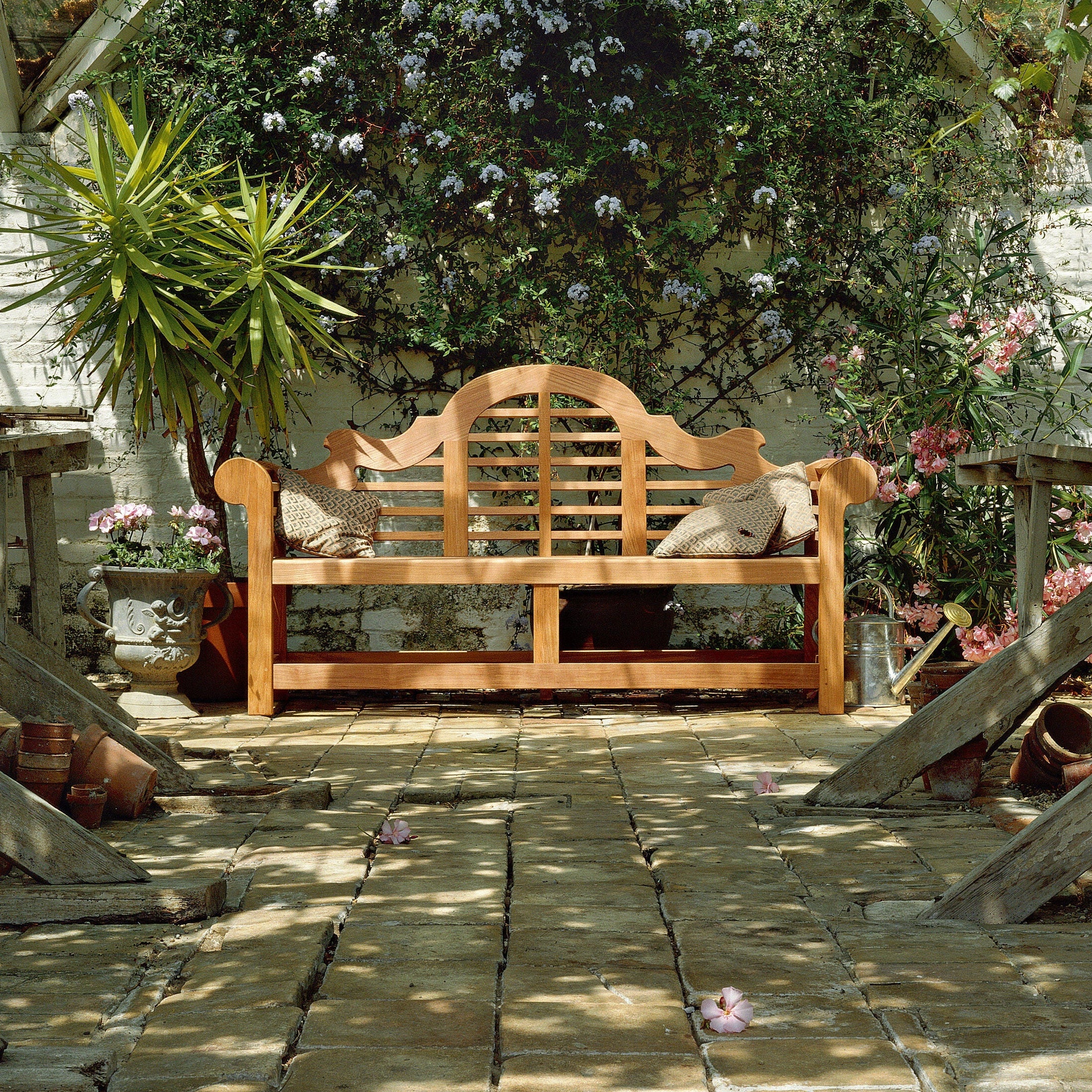 Barlow Tyrie Sissinghurst 77" Teak Bench - Thumbnail 3