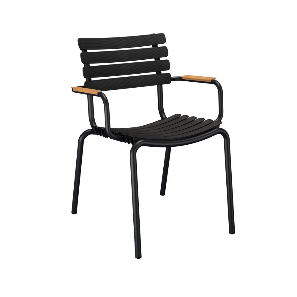 Pictured in Black with Bamboo Armrests