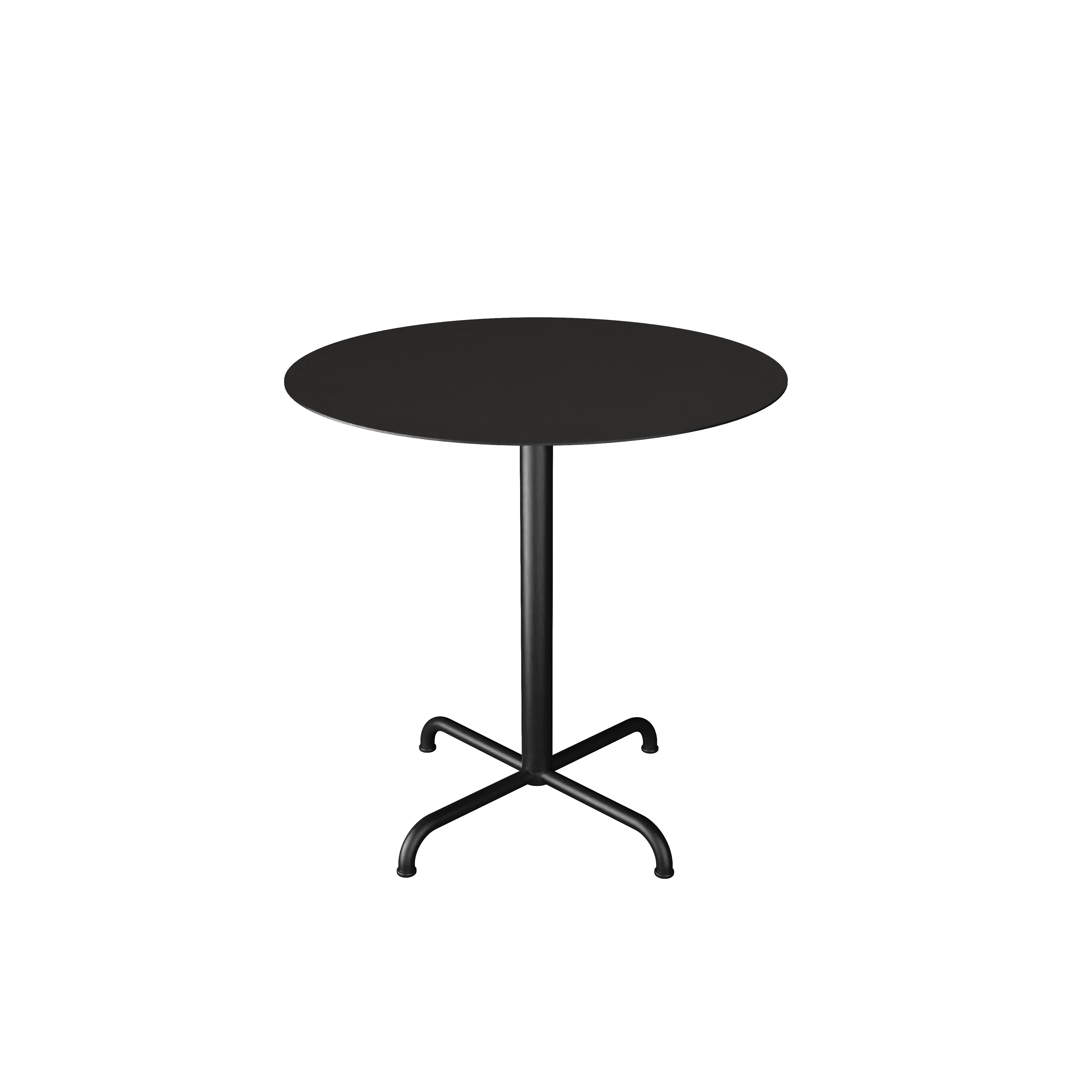 Pico 29" Circular Cafe Table with 4 Star Base (black)