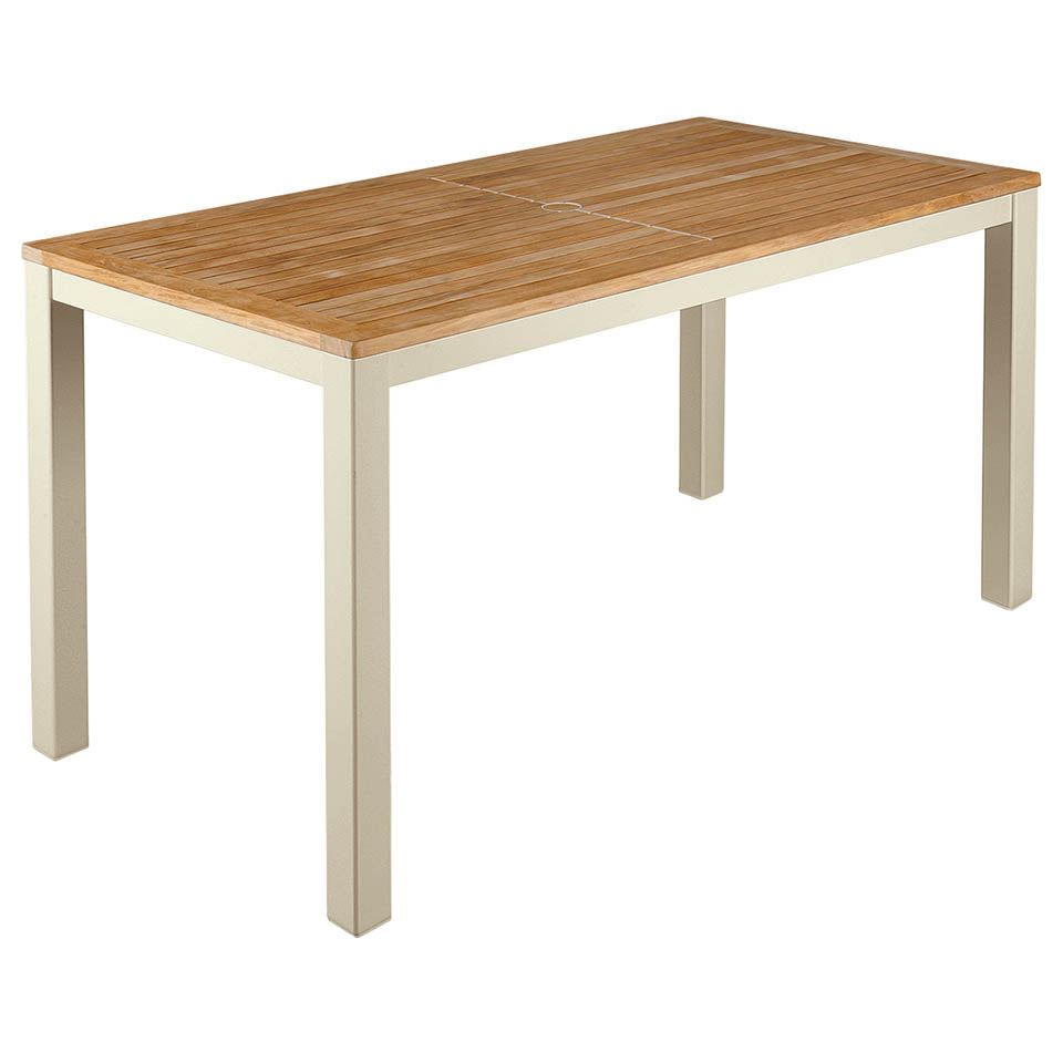 Barlow Tyrie Aura Teak and Aluminum Narrow Table 140