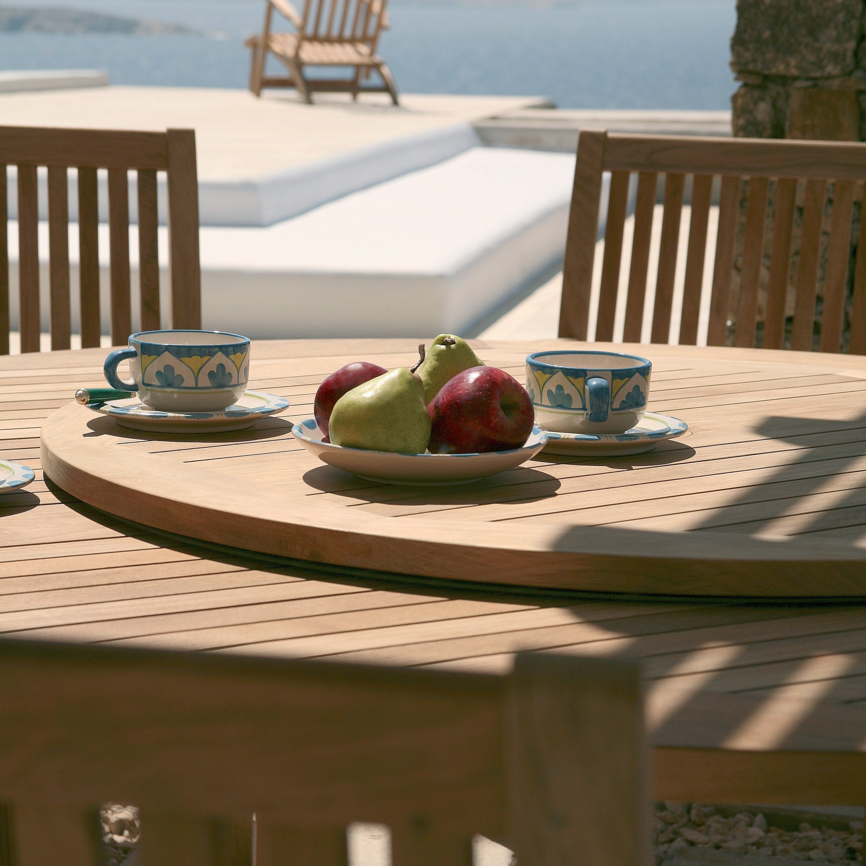 Barlow Tyrie Drummond and Monaco Teak 10pc Dining Ensemble - Thumbnail 3