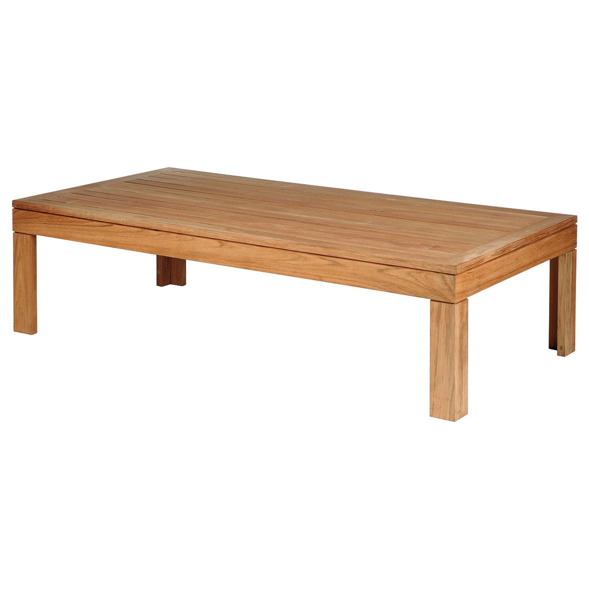Barlow Tyrie Linear Teak Rectangle Coffee Table - Thumbnail 2
