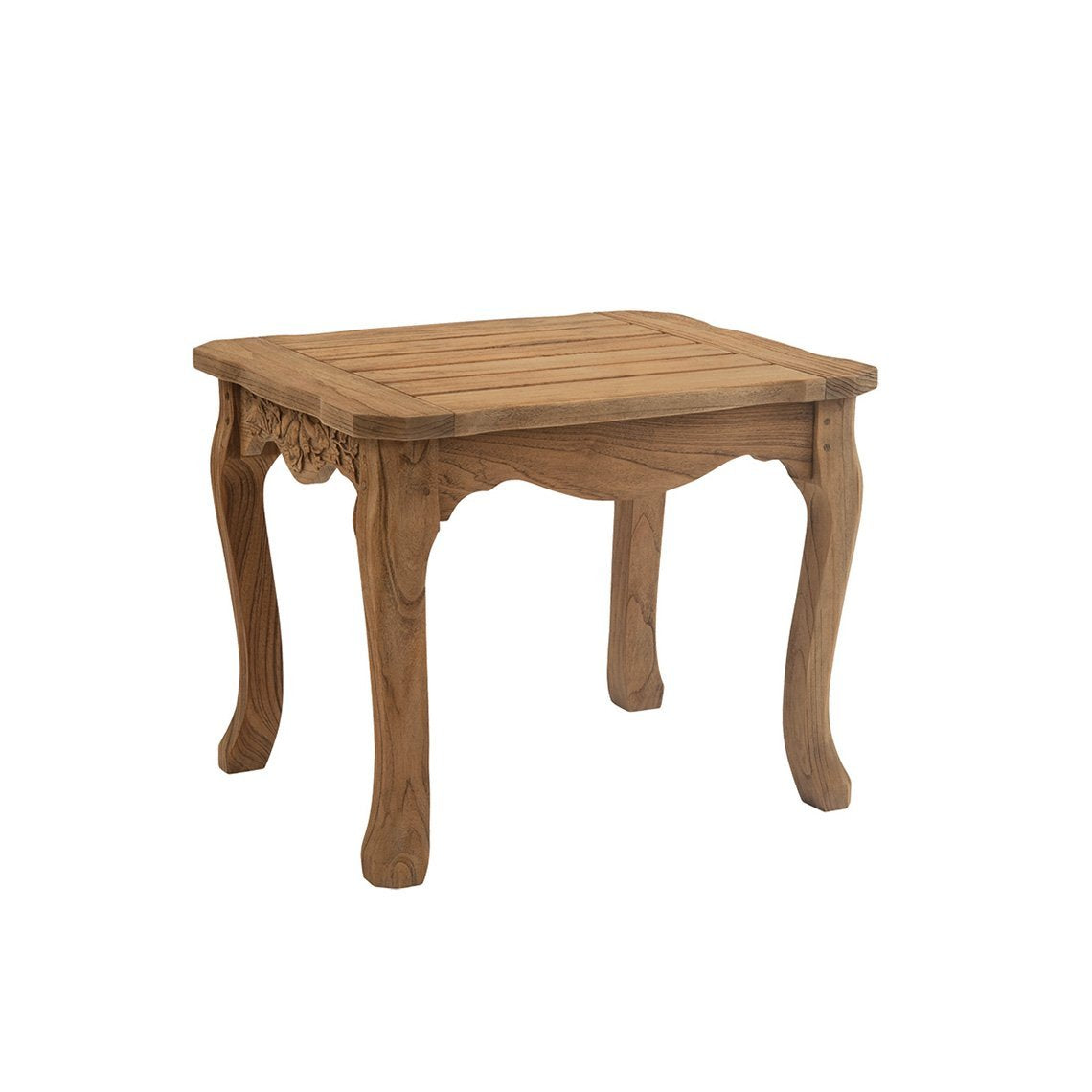 Kingsley Bate Normandy distressed teak side table