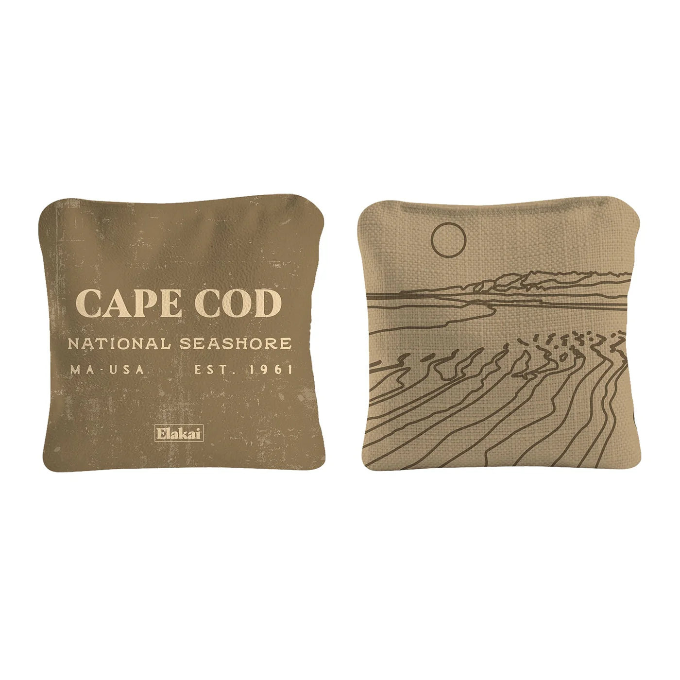 Elakai National Parks Travel Dual-Sided 4"x4" Cornhole Bags