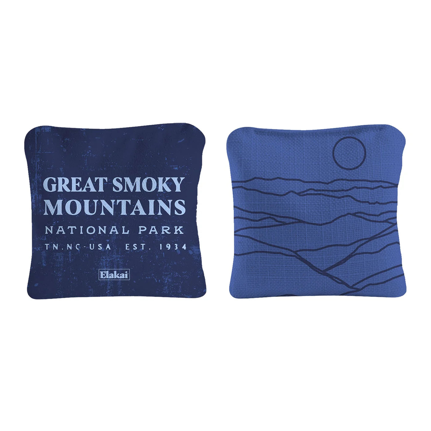 Elakai National Parks Travel Dual-Sided 4"x4" Cornhole Bags