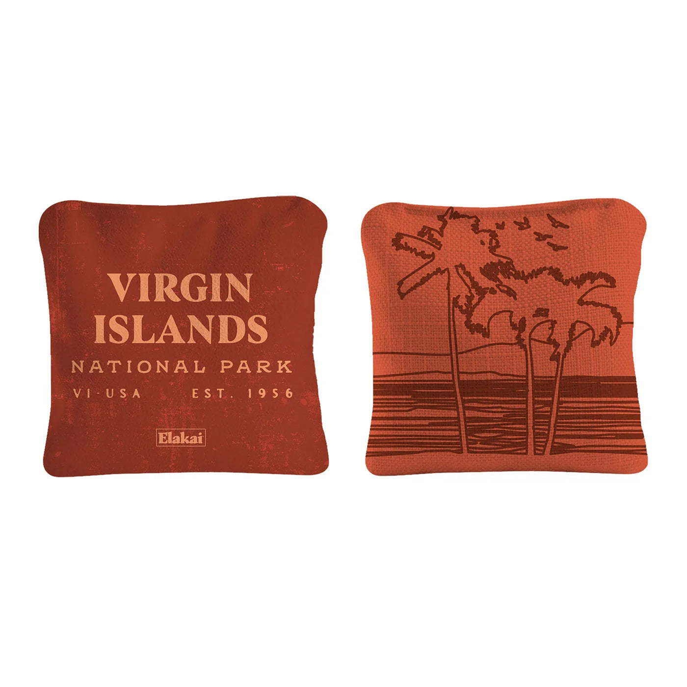 Elakai National Parks Travel Dual-Sided 4"x4" Cornhole Bags