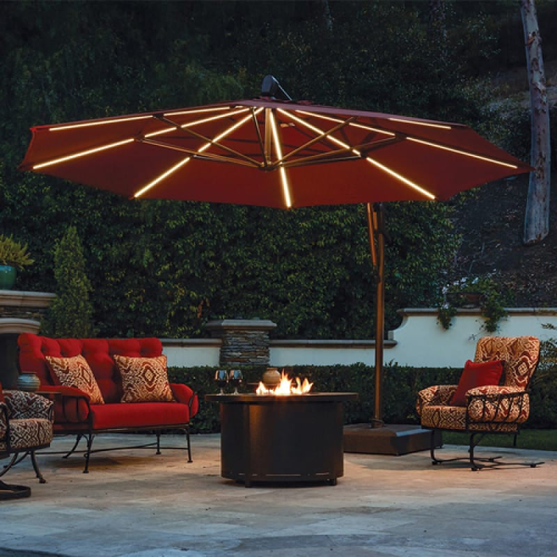 Treasure Garden 13' Octagon Starlux AKZ Cantilever Patio Umbrella