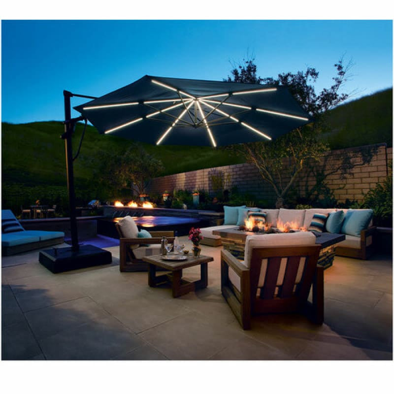 Treasure Garden 13' Octagon Starlux AKZ Cantilever Patio Umbrella