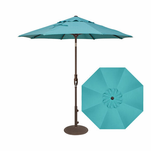 Treasure Garden 7.5' Octagon Push Button Center Post Tilt Umbrella