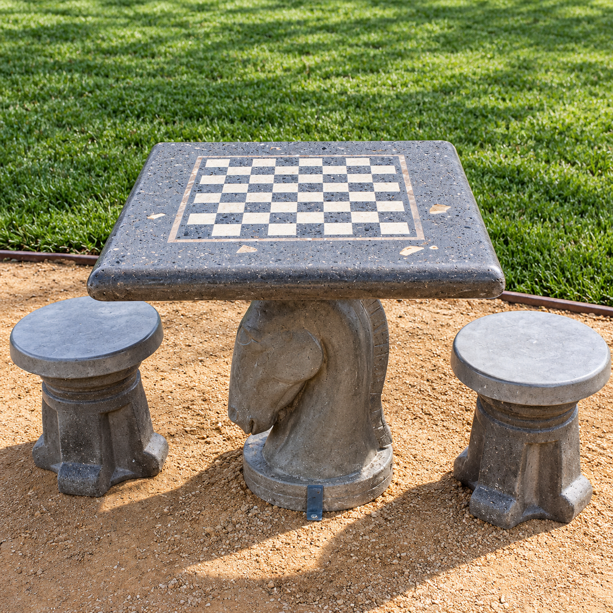 Stone Age Knight Chess Table 