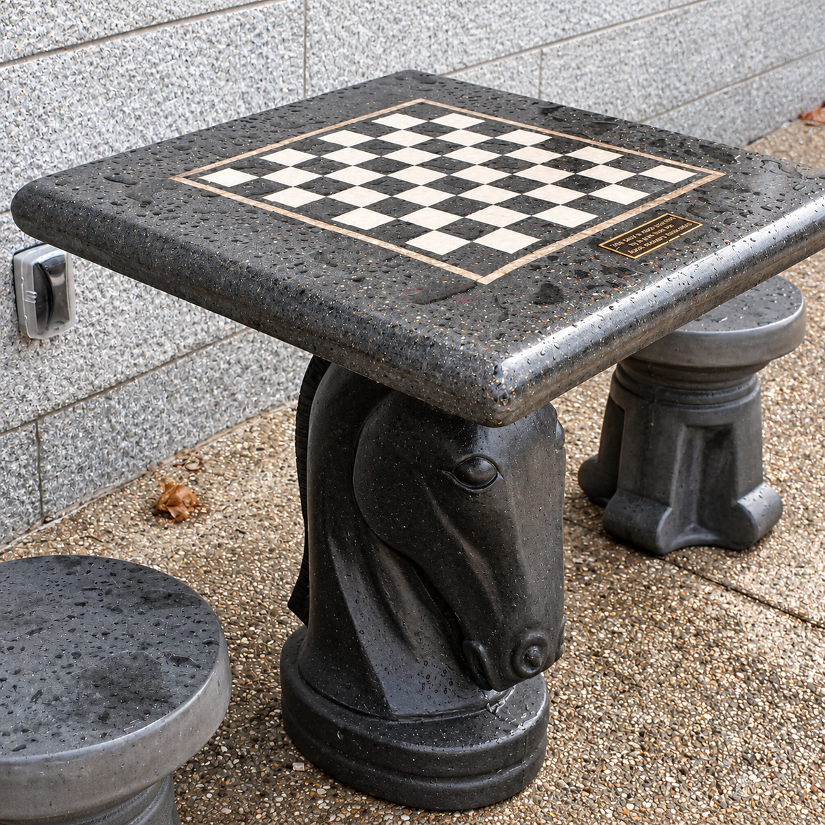 Stone Age Knight Chess Table 