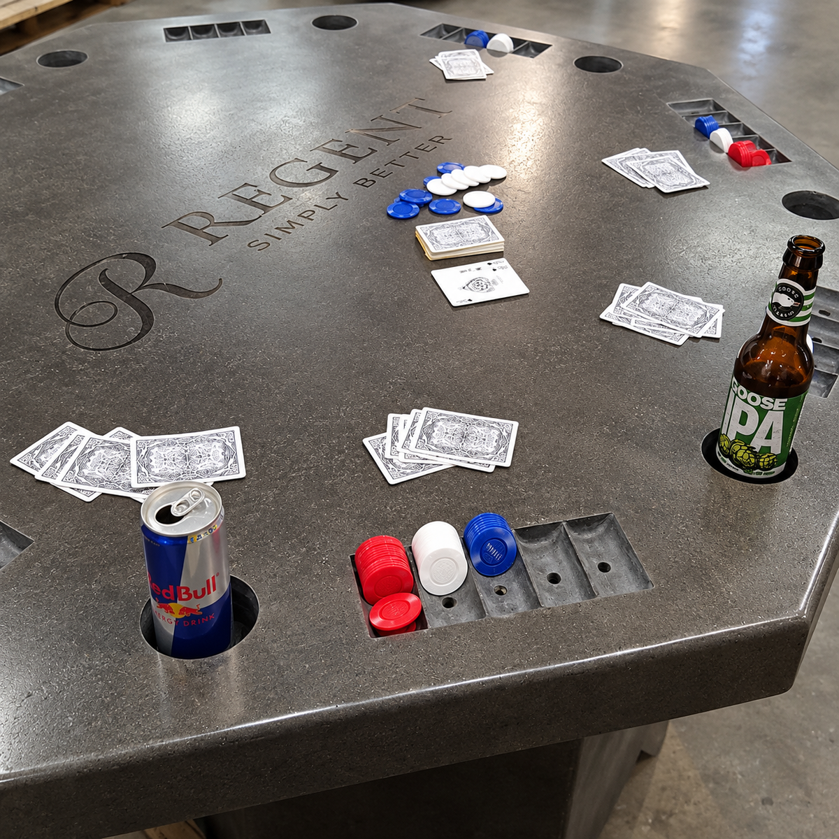 Stone Age Octagon Poker Table