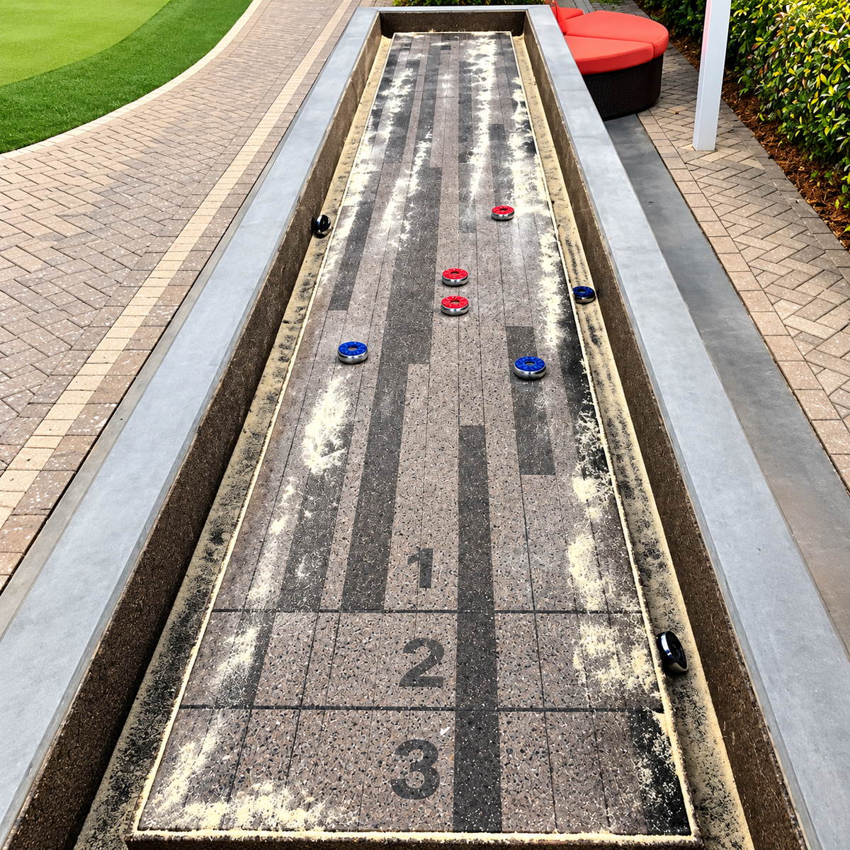 Stone Age Shuffleboard Table