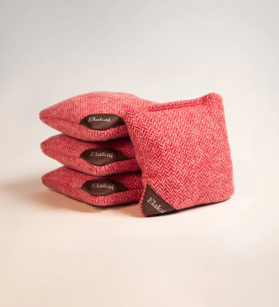 Elakai Aviator Herringbone 6"x6" Cornhole Bags