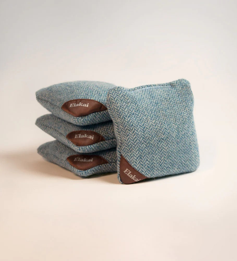 Elakai Aviator Herringbone 6"x6" Cornhole Bags