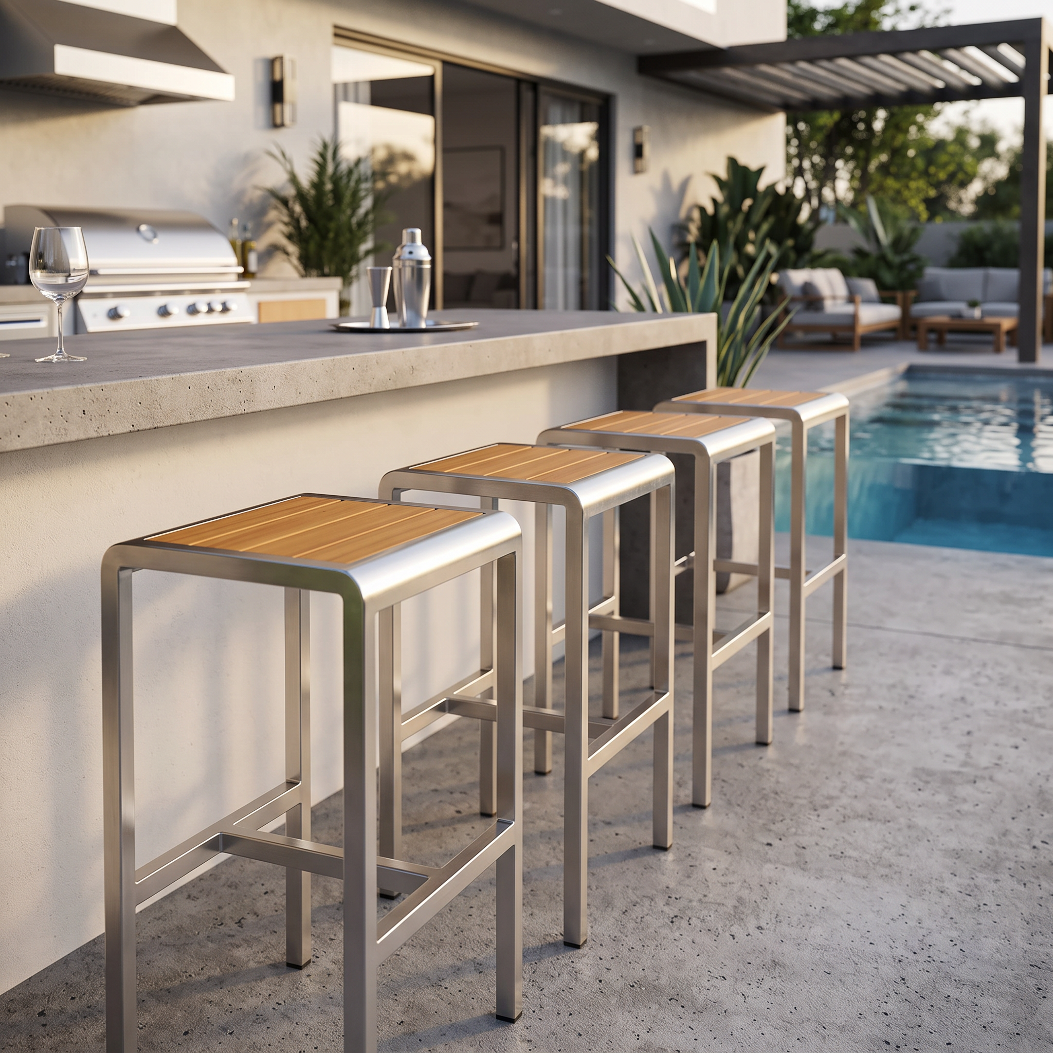 Emu Americas Sid Backless Bar Stool