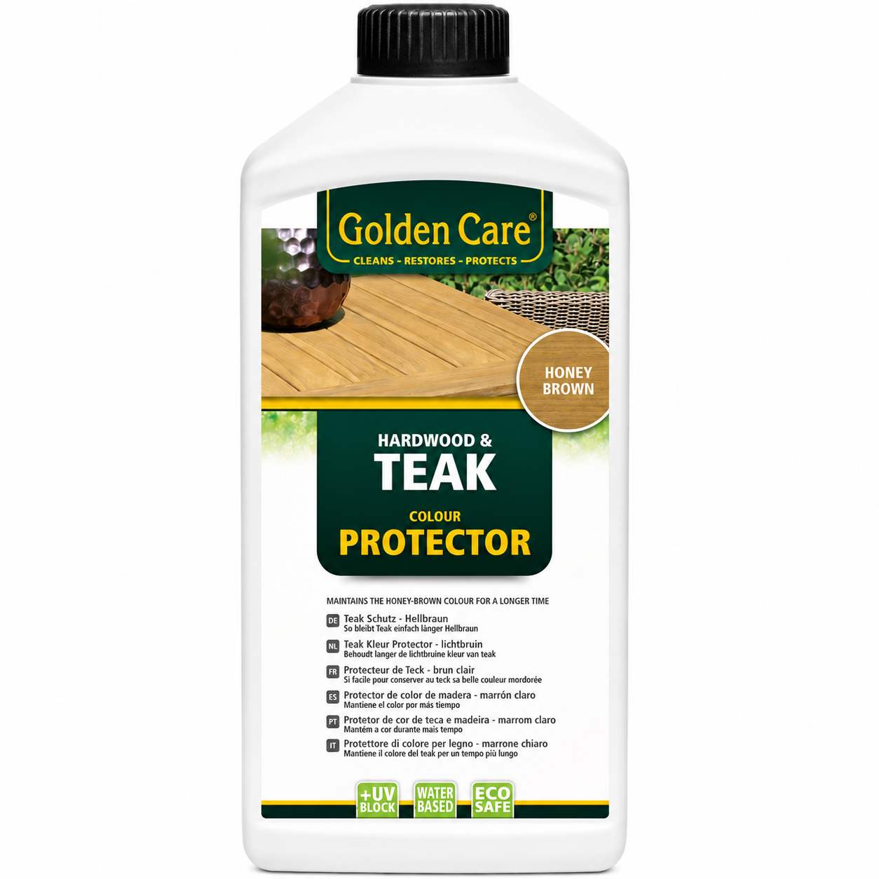 Golden Care Honey Brown Teak and Hardwood Protector - 1 Liter