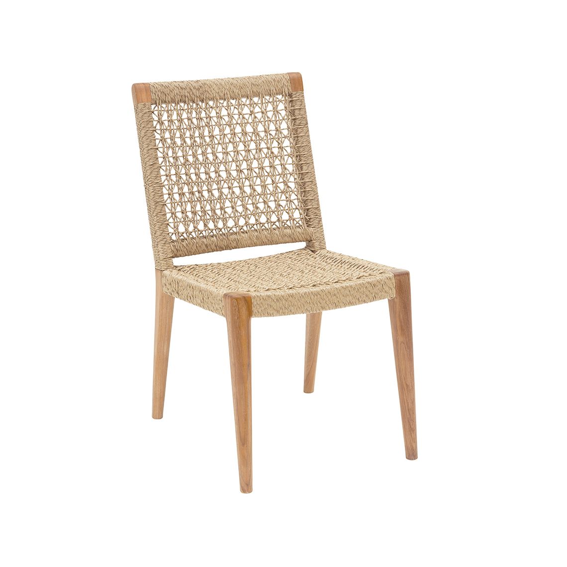 Kingsley Bate Barcelona Teak/Wicker Dining Side Chair
