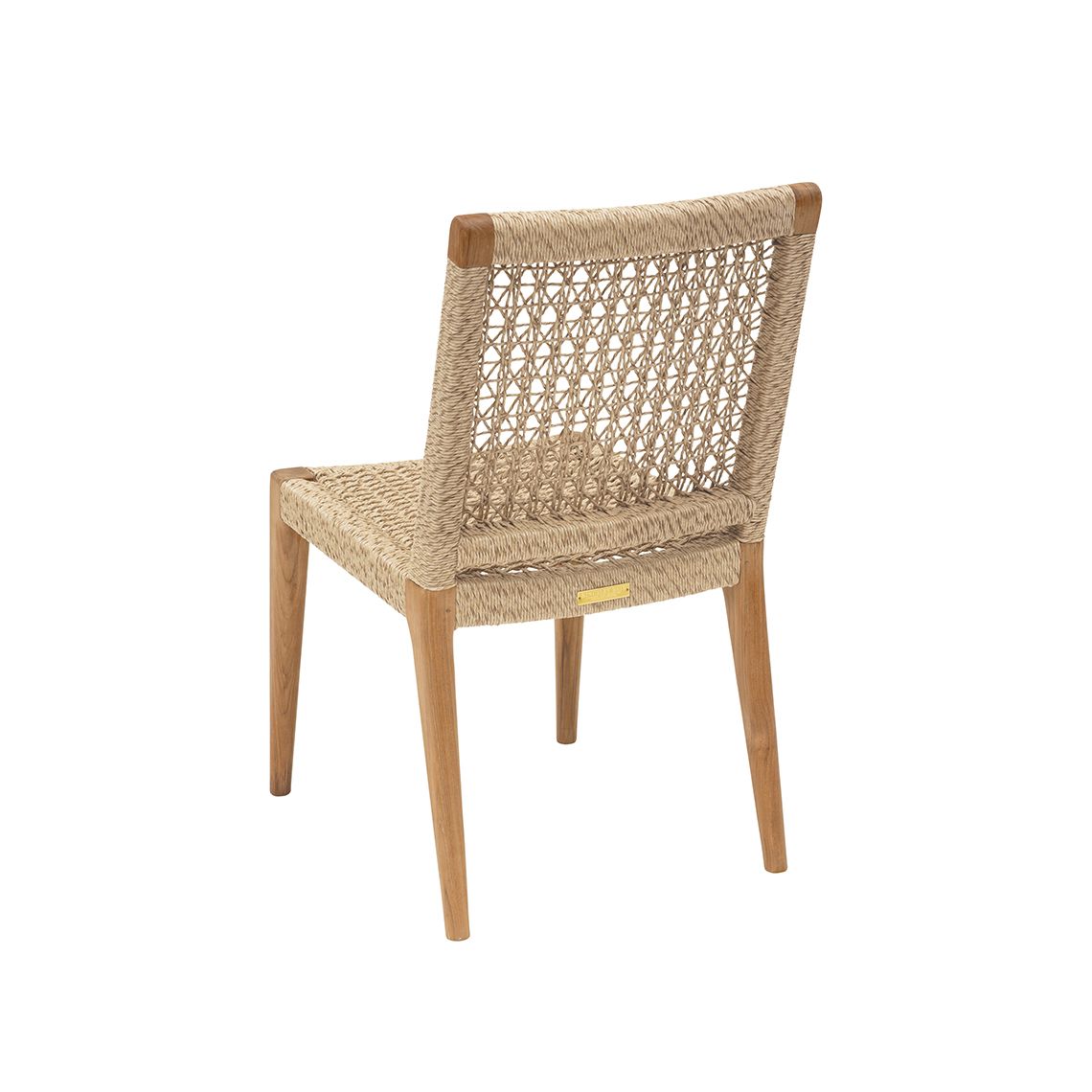 Kingsley Bate Barcelona Teak/Wicker Dining Side Chair