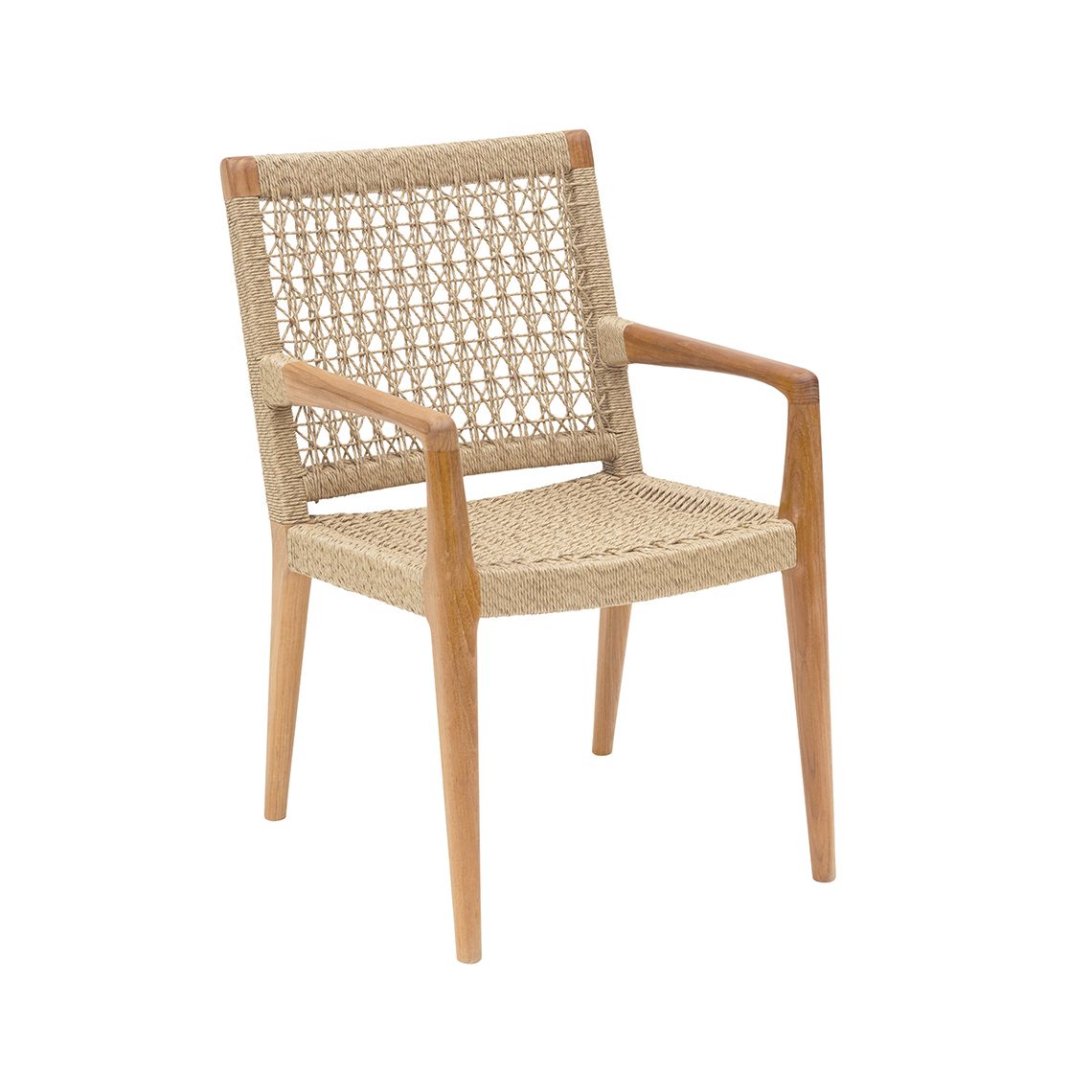 Kingsley Bate Barcelona Teak/Wicker Dining Armchair