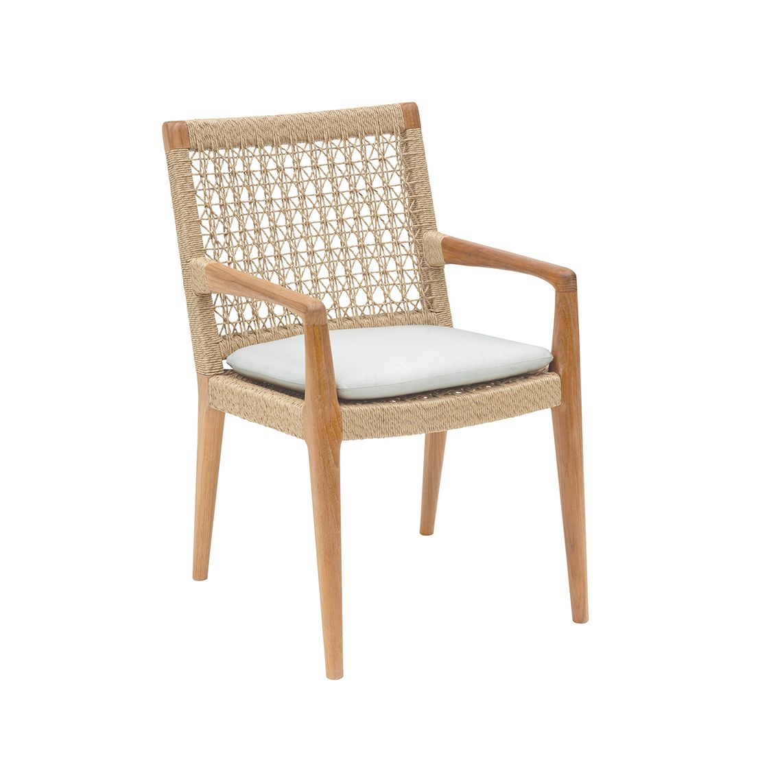 Kingsley Bate Barcelona Teak/Wicker Dining Armchair