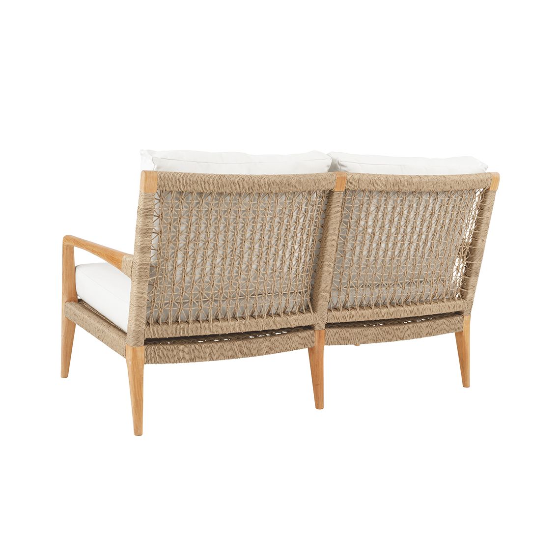 Kingsley Bate Barcelona Teak/Wicker Deep Seating Settee
